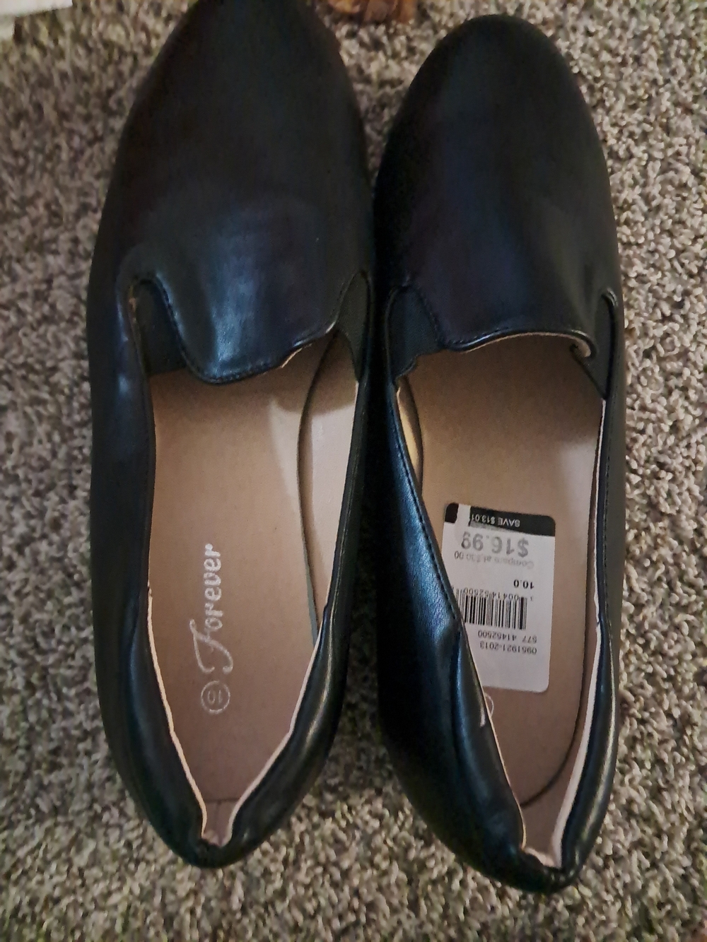 Forever 21 Women's Black Slip-On Loafers